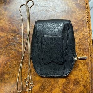 Crossbody Bag Black with Gold detachable snake chain. Never Used